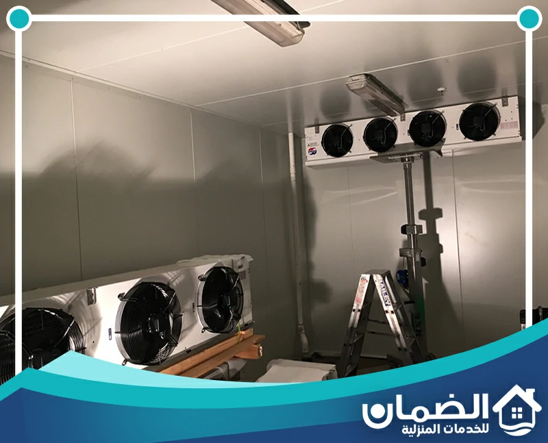 محل تصليح غرف تبريد مخازن 0527042162 شركة الضمان تنفيذ أعمال تصليح لوحدات تبريد غرفة تبريد مع اختبار الأداء وضبط التشغيل داخل الموقع